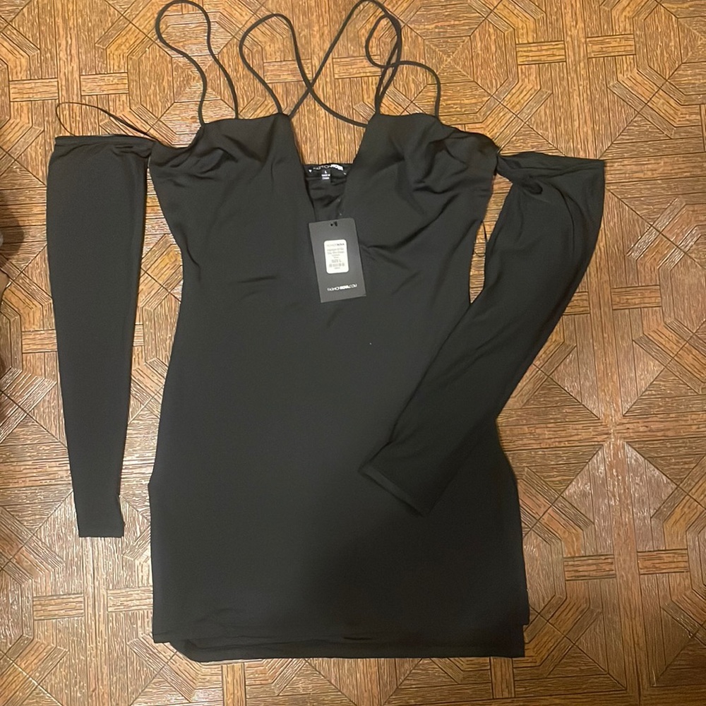 FashionNova black dress size L